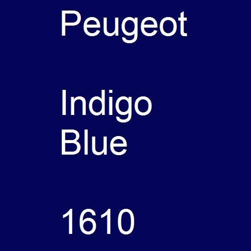 Peugeot, Indigo Blue, 1610.